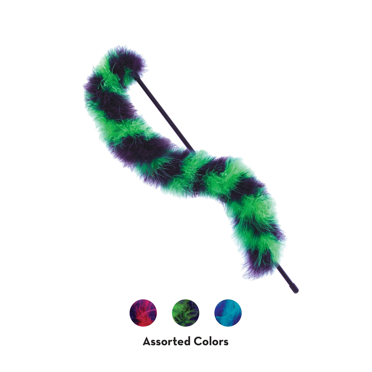 KONG® Cat Active Twisted Boa Teaser Cat Toy Assorted