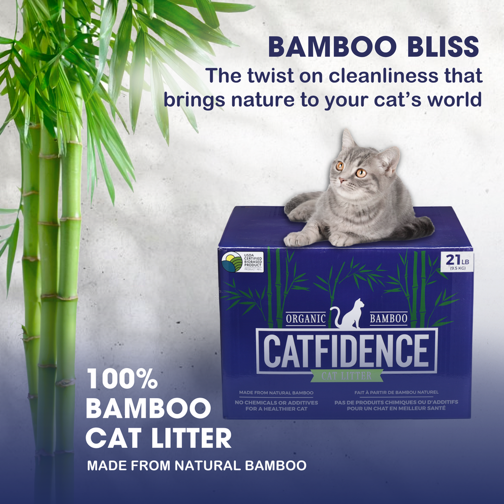 Catfidence® Organic Bamboo Cat Litter, Non-Clumping 21lb