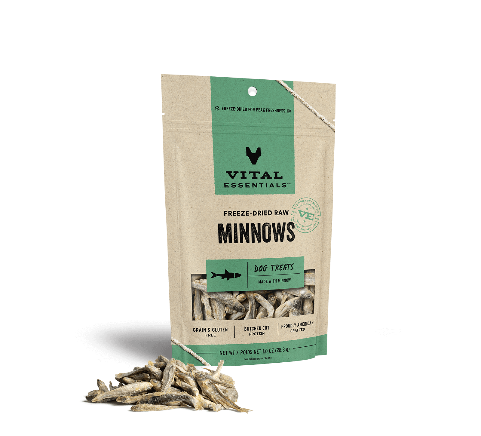 Vital Essentials Minnows FD Dog Treats 1 oz