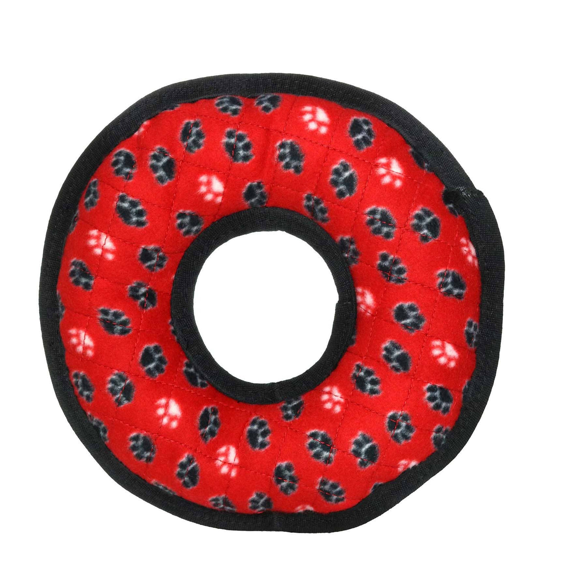 Tuffy Ultimate Ring - Red Paw, Durable, Squeaky Dog Toy