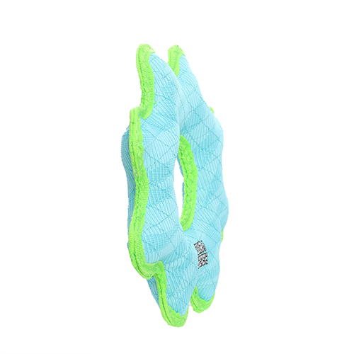 DuraForce Med Gear Ring - Blue, Durable, Squeaky Dog Toy