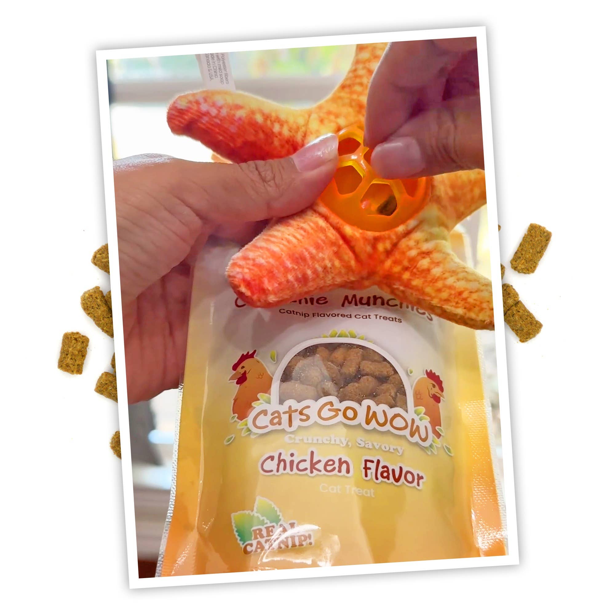 Meowijuana Crunchie Munchie Chicken Cat Treat 3oz