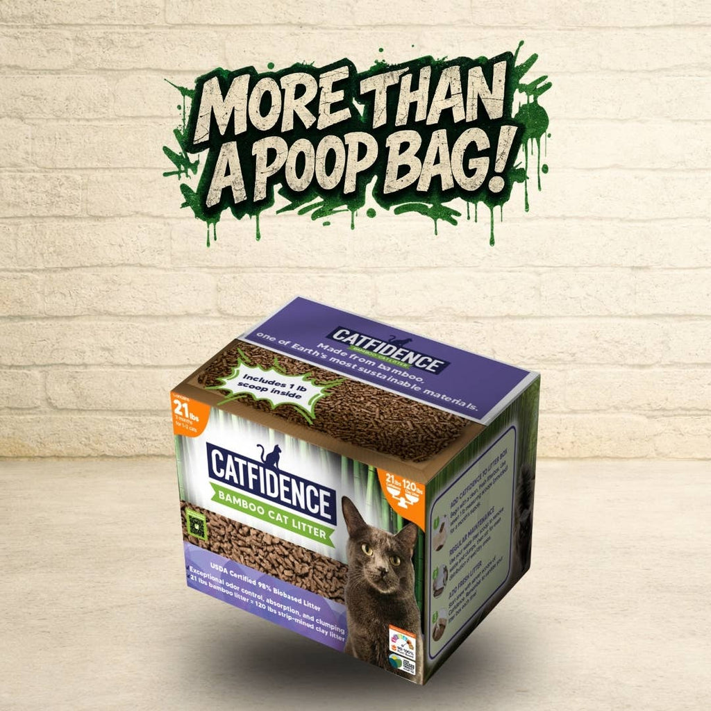 Catfidence® Organic Bamboo Cat Litter, Non-Clumping 21lb