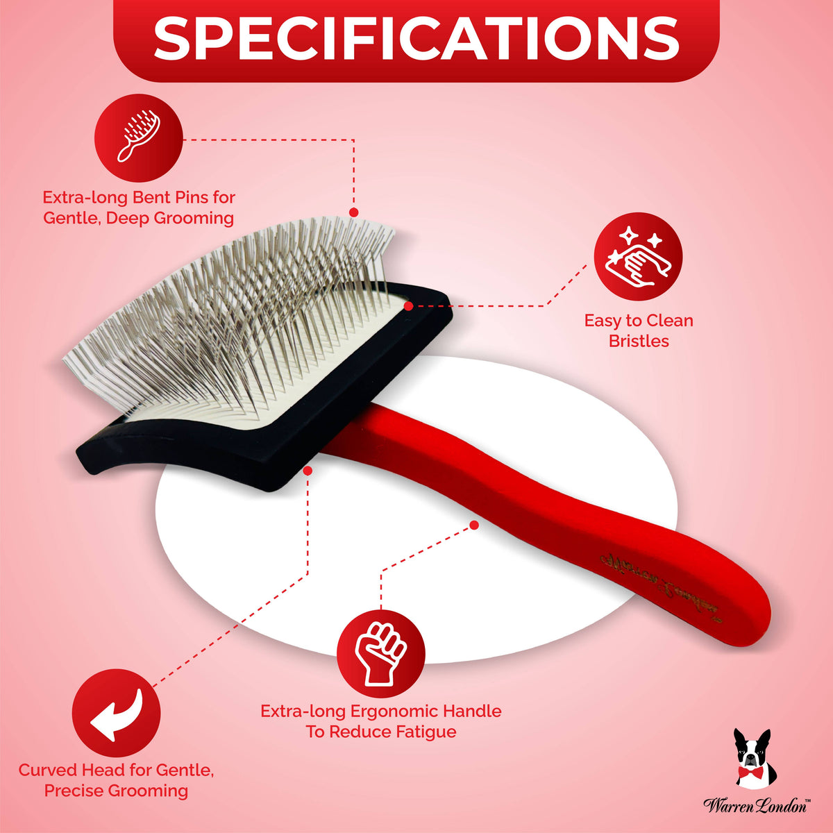 FurBreeze Pro Max Slicker Brush