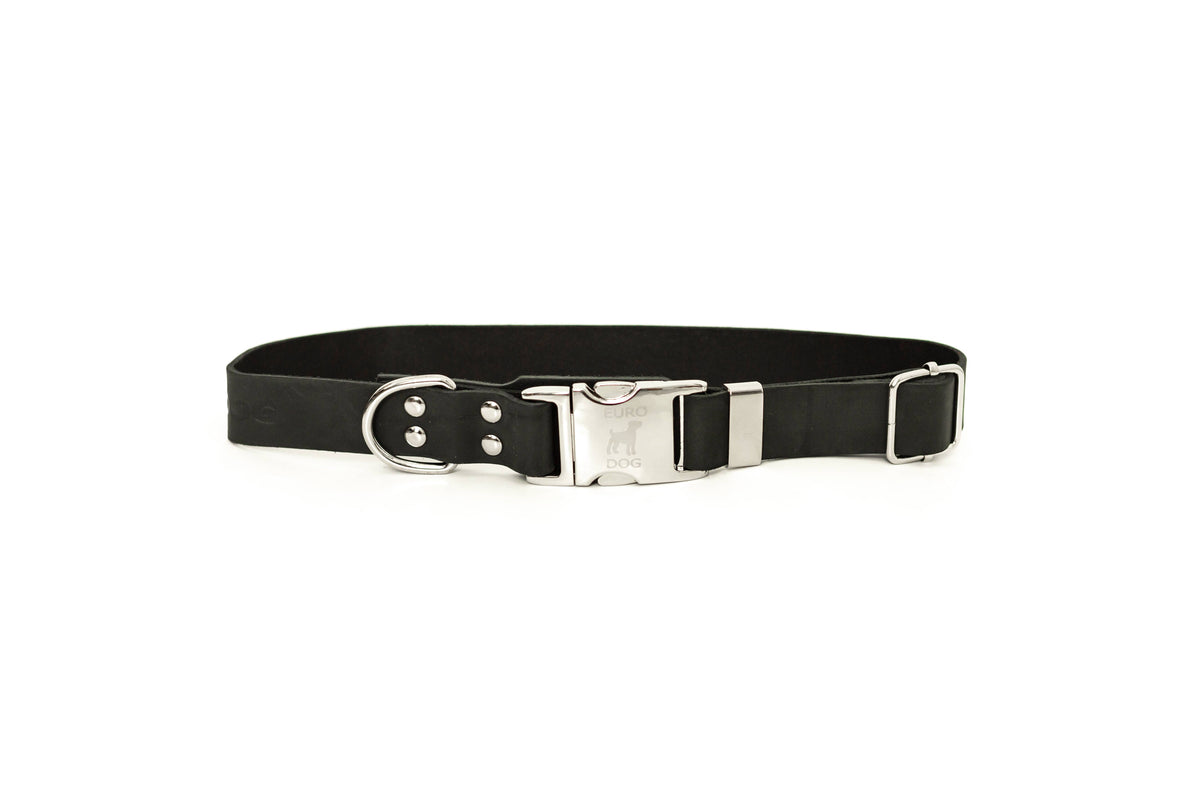 Leather Dog Collar Soft Quick Release Metal Buckle Modern