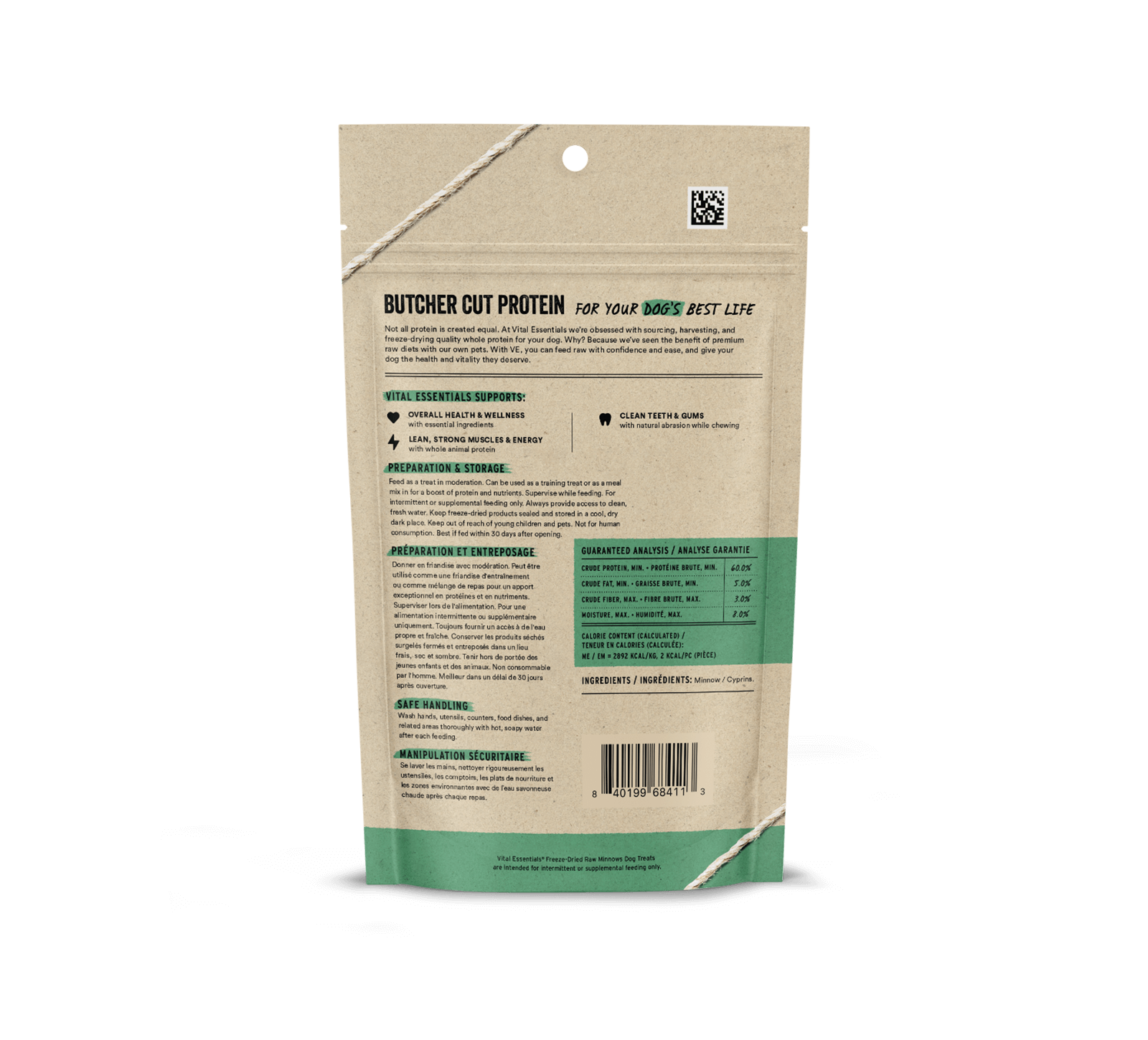 Vital Essentials Minnows FD Dog Treats 1 oz