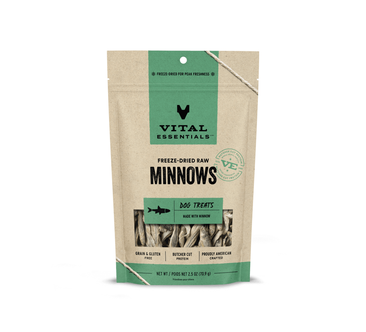 Vital Essentials Minnows FD Dog Treats 2.5 oz
