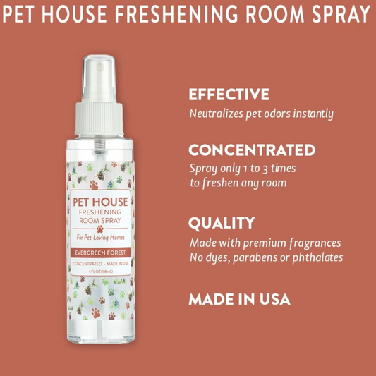 Pet House Evergreen Forest Freshening Room Spray, 4-fl oz bottle
