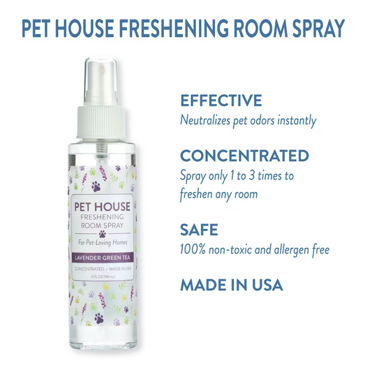 Pet House Lavender Green Tea Freshening Room Spray, 4-fl oz spray