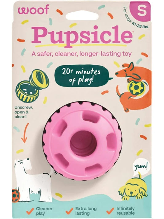 Woof Pupsicle Birthday Pink Large