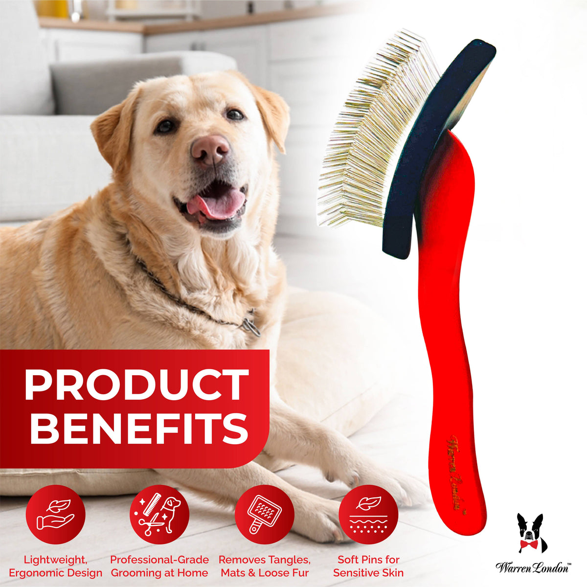 FurBreeze Pro Max Slicker Brush