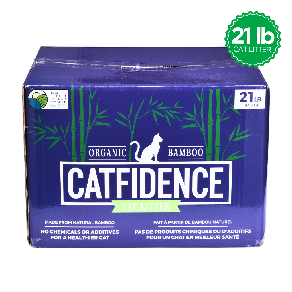 Catfidence® Organic Bamboo Cat Litter, Non-Clumping 21lb