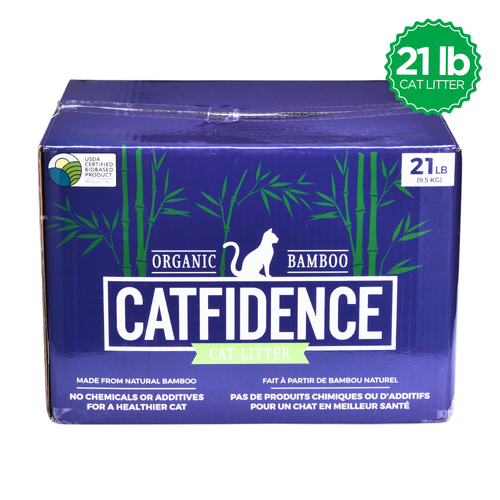 Catfidence® Organic Bamboo Cat Litter, Non-Clumping 21lb