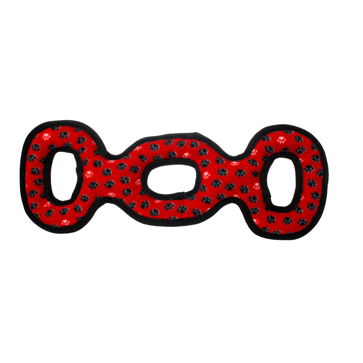 Tuffy Ultimate 3 Way Tug - Red Paw, Squeaky Dog Toy