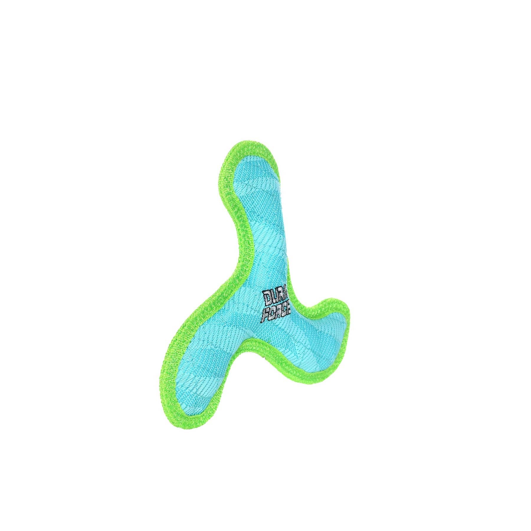 DuraForce Jr Boomerang - Blue, Durable, Squeaky Dog Toy