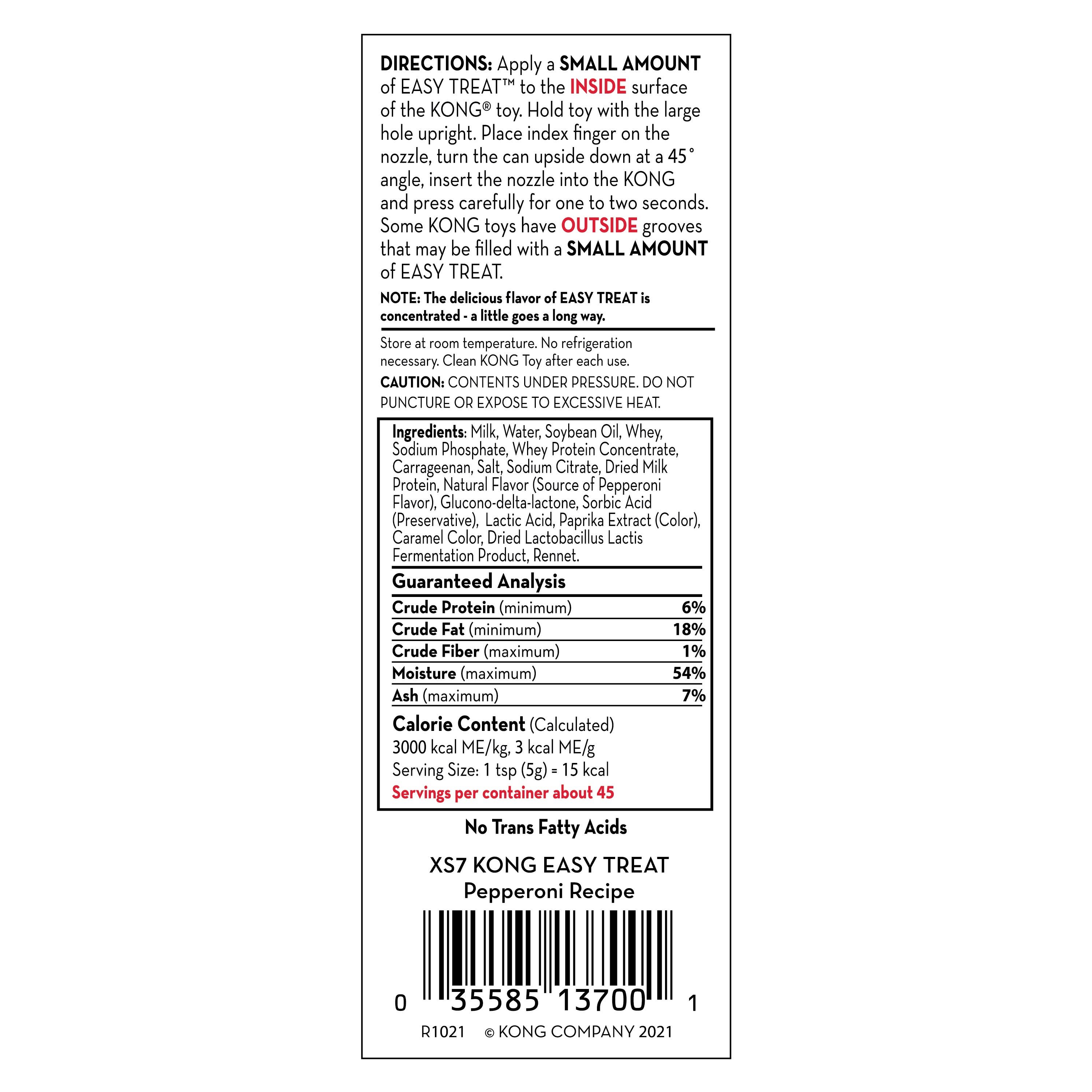 KONG® Easy Treat® Pepperoni 8 oz