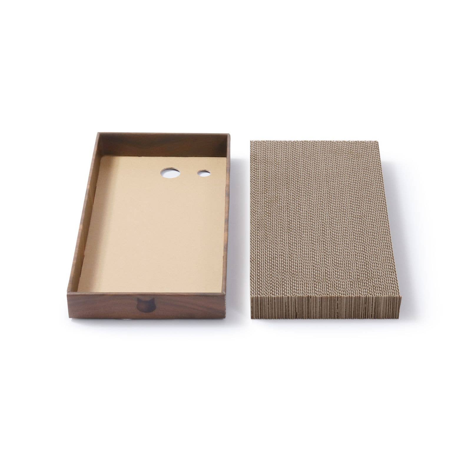 Premium High-density Cat Scratcher (Dark Cherry)
