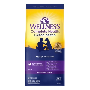 Wellness Dog Complete Health Large Breed Adult Deboned Chicken & Brown Rice Recipe 30lbs