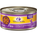 Wellness Cat Complete Health Pate Turkey & Salmon Entrée 3oz - 24 Pack