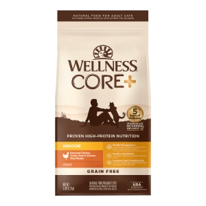 Wellness Core+ Cat Grain Free Indoor Recipe 5lbs
