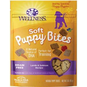 Wellness Dog Soft Puppy Bites Lamb & Salmon Treat 3.5oz