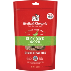 Stella & Chewy'S Dog Freeze-Dried Duck Duck Goose Patties 14oz